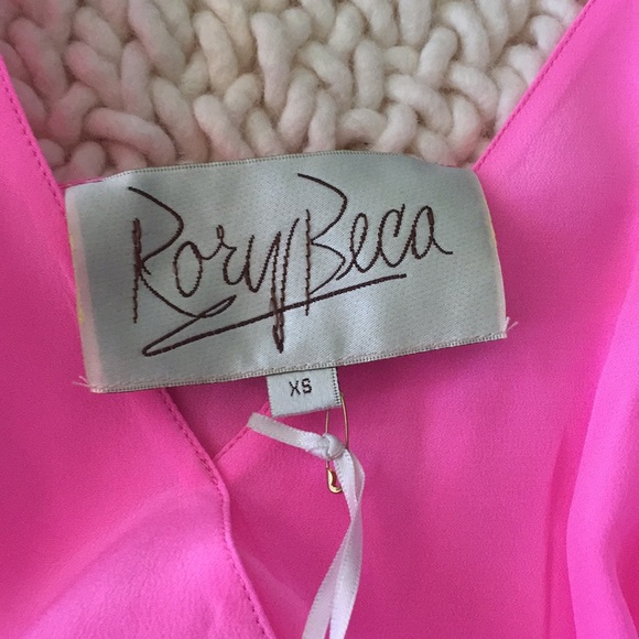 RORY BECA 100% SILK PINK DRESS *NEW W TAGS* - Picture 4 of 4